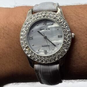 Silver Crystal Gruen Watch